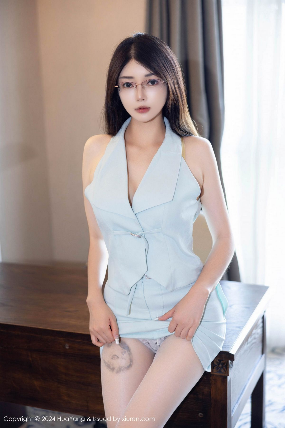 花漾 VOL.608 凯竹Quinn 丝袜美臀插图2