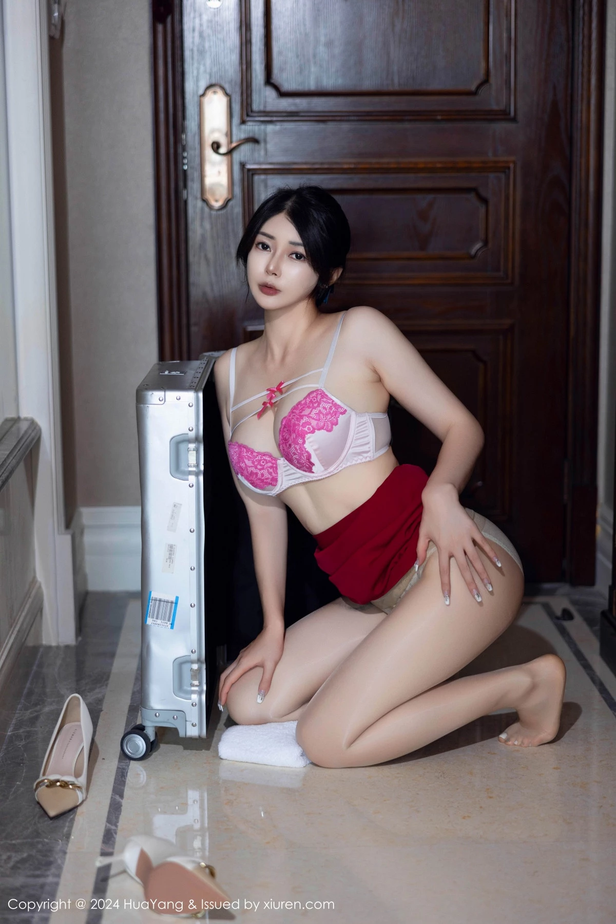 花漾 VOL.605 凯竹Quinn 美腿丝袜插图4