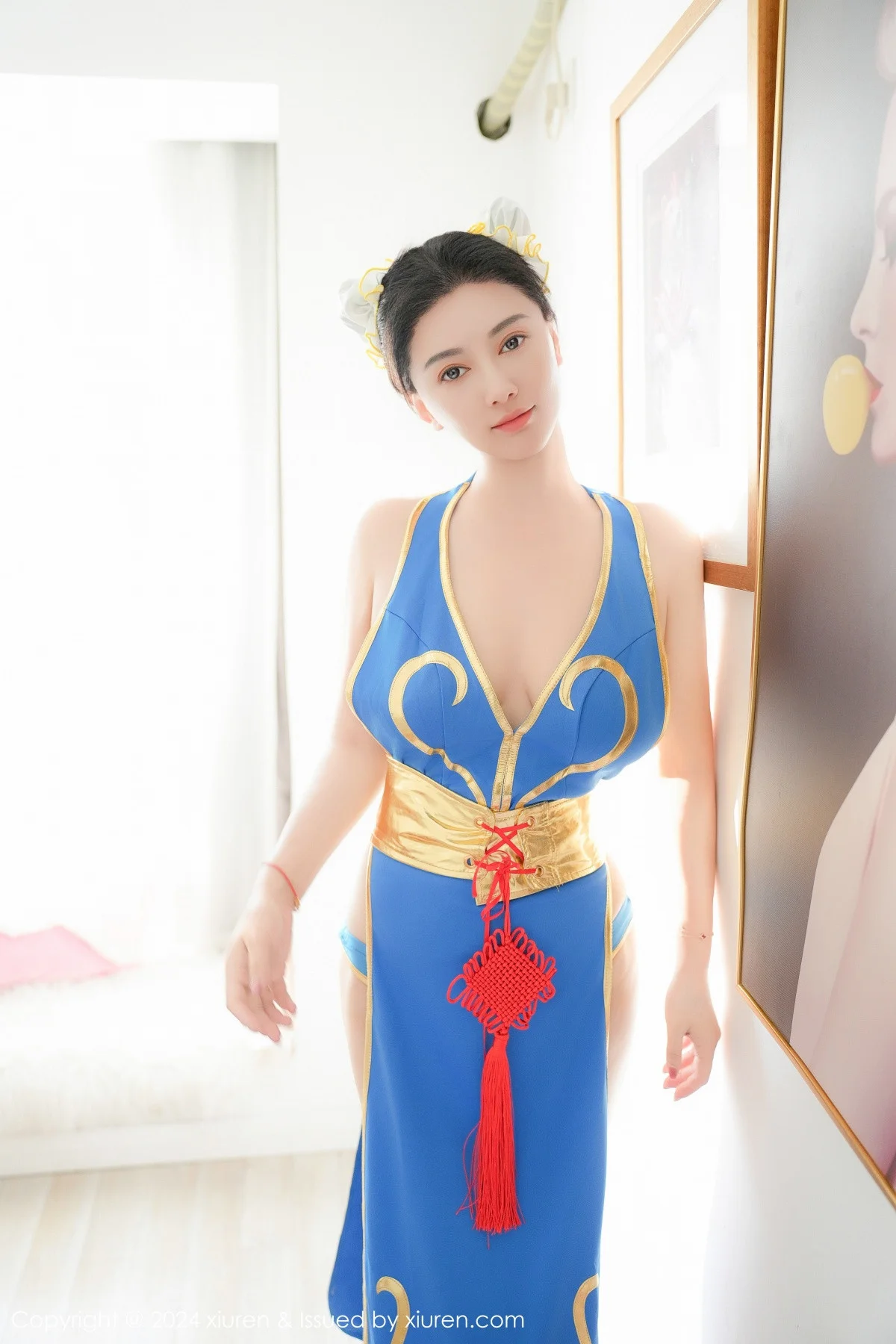 秀人网 No.9252 雅茹老师 蓝色性感COSPLAY插图6