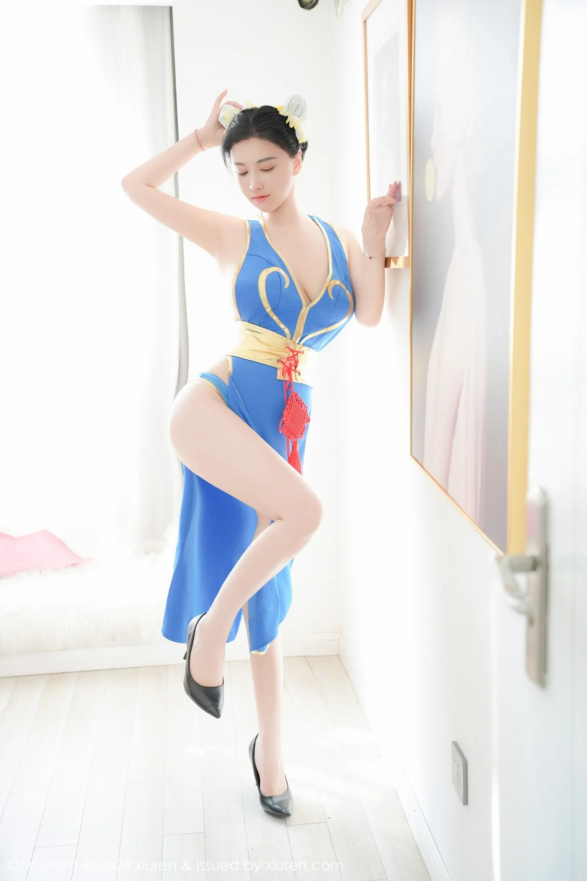 秀人网 No.9252 雅茹老师 蓝色性感COSPLAY插图8