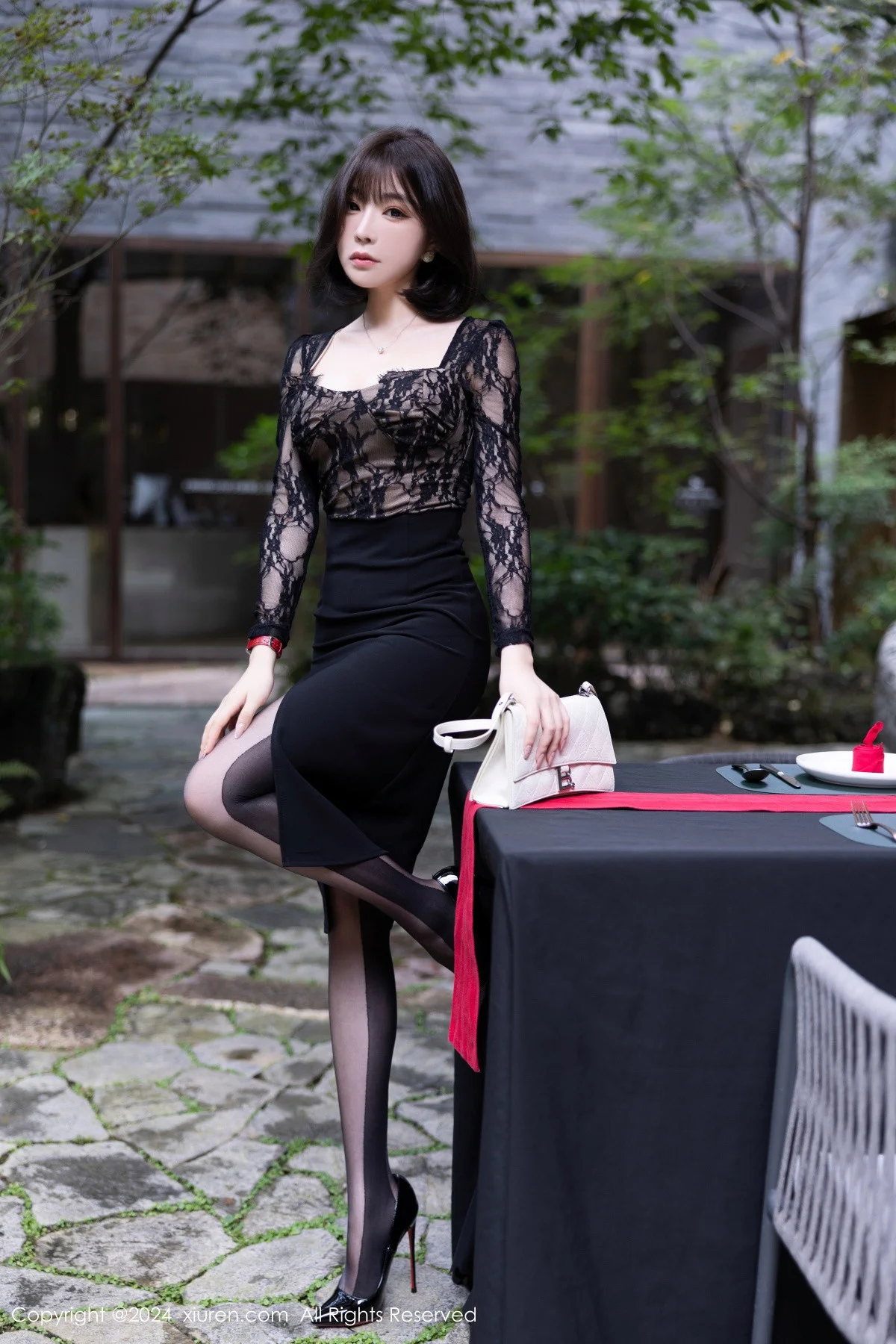 秀人网 No.9257 徐莉芝Booty 黑丝美腿插图3