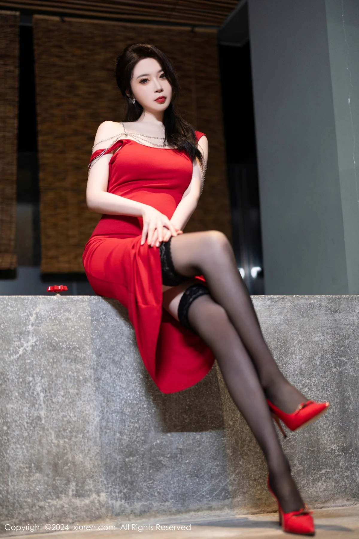 秀人网 No.9291 梦心玥 黑丝美腿插图8