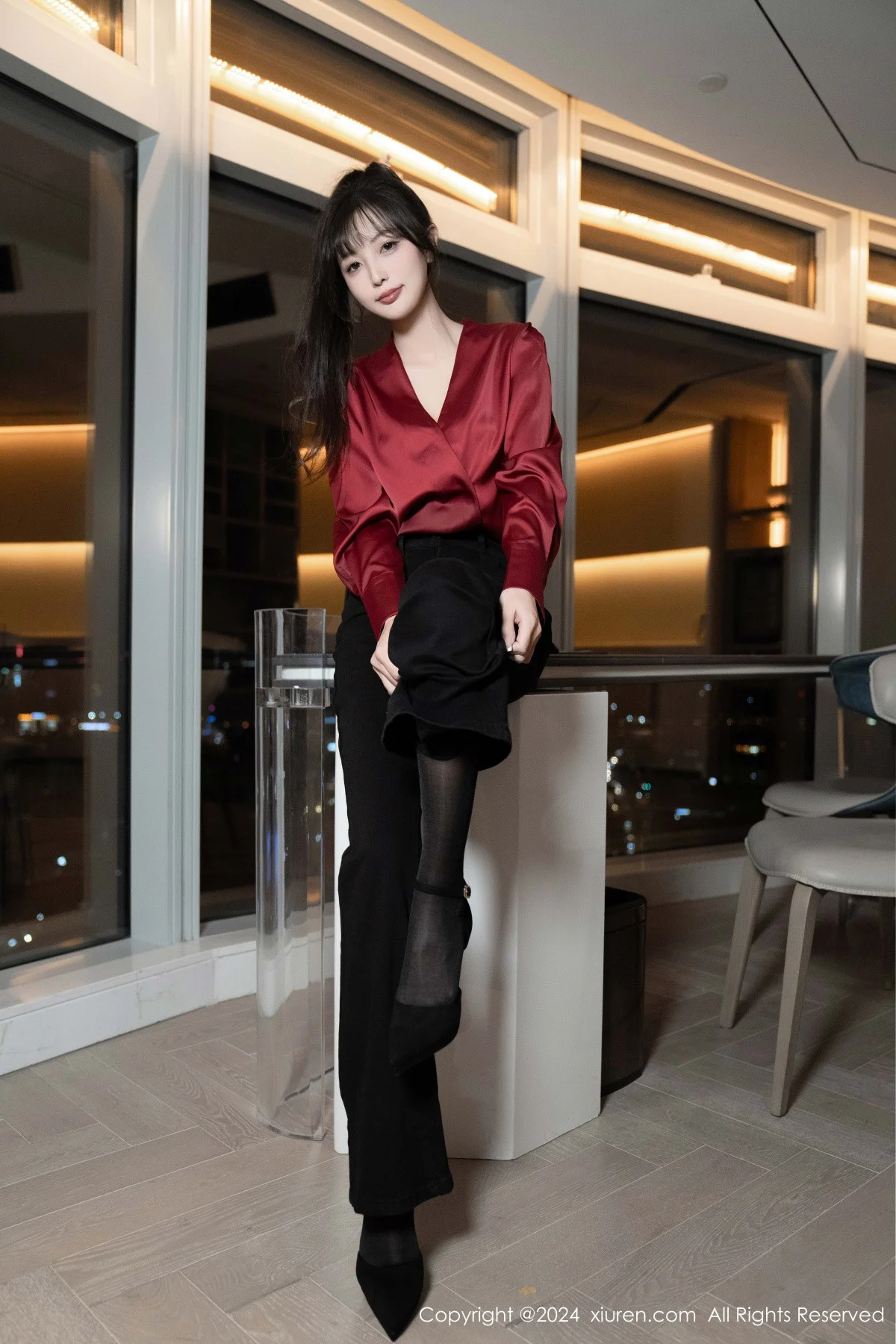 秀人网 No.9299 林星阑 黑丝美腿插图9