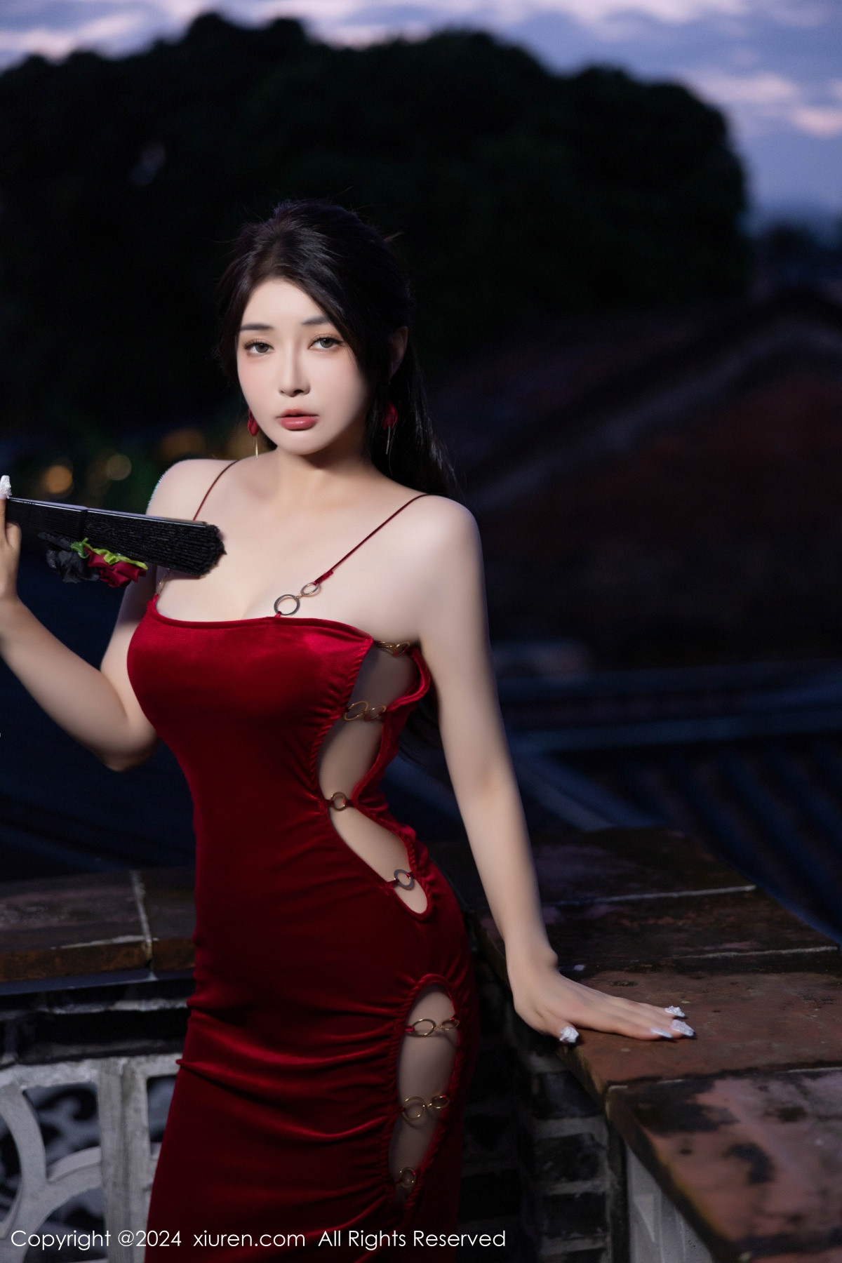 秀人网 No.9327 凯竹Quinn 长裙美腿插图